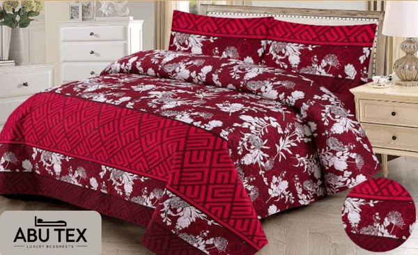 Serene Slumber: Printed Cotton Bedspread