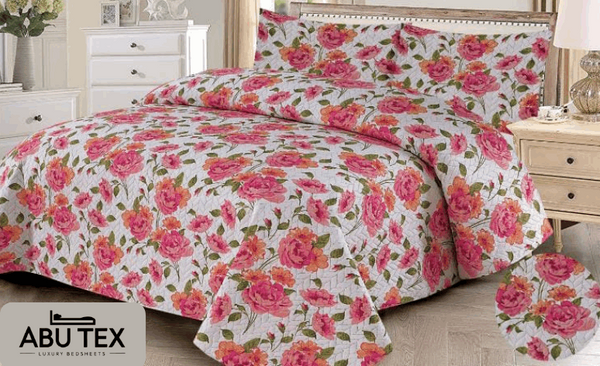 Cotton Bliss: 3-Piece Printed Bedspread